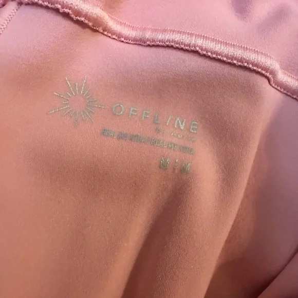 Aerie Offline Pink Activewear Mini Dress Built In Shorts Open Back Pickleball M - Picture 8 of 9